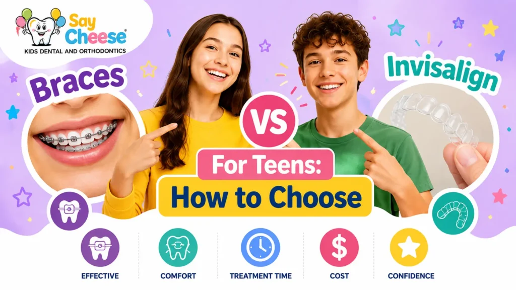 Braces vs Invisalign for teens in Chino, CA - how to choose