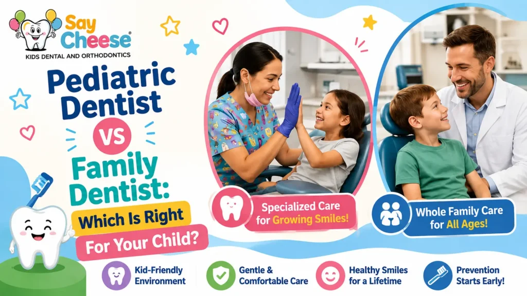 Pediatric dentist vs family dentist for children in Chino, CA